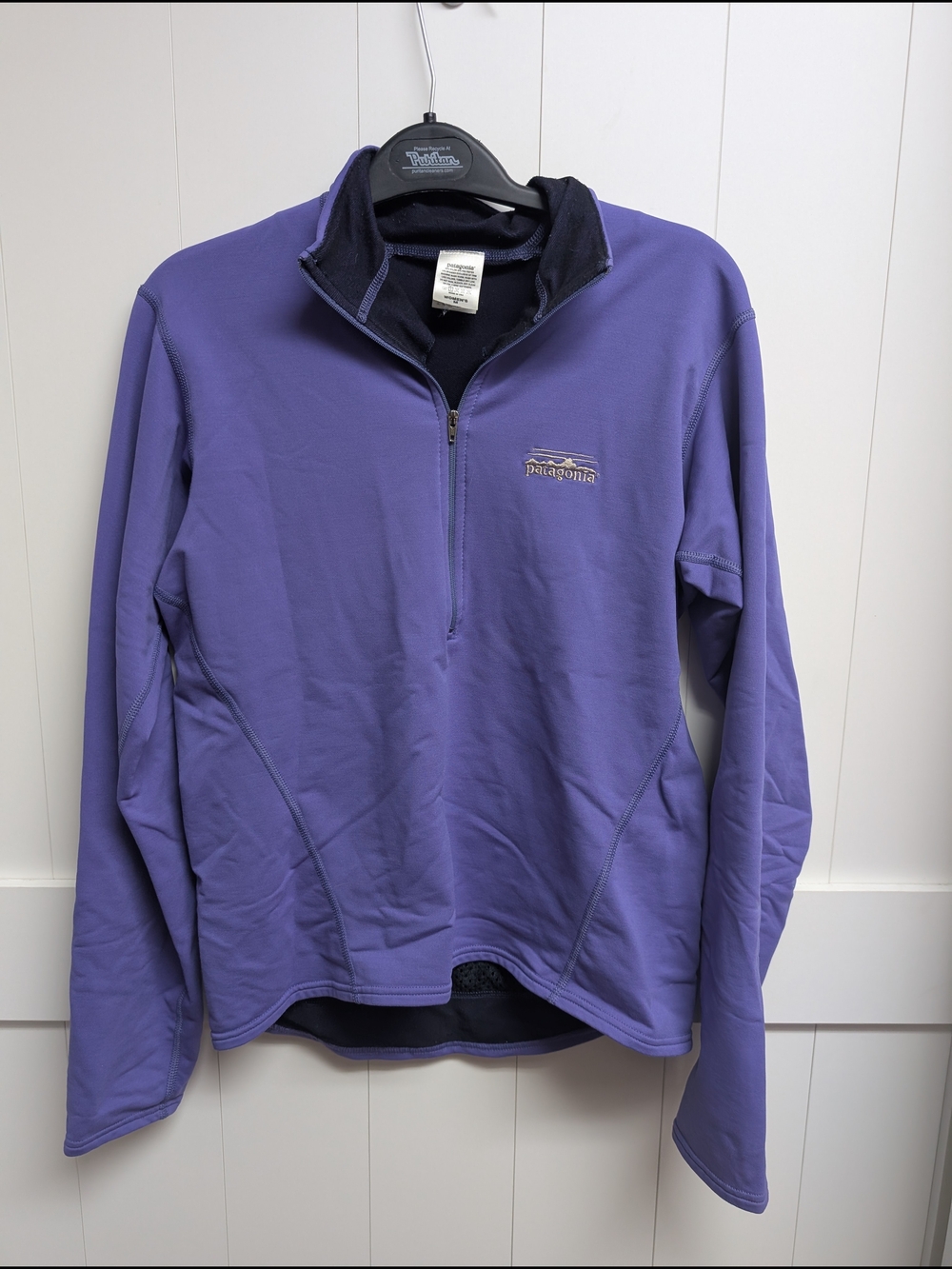 Patagonia Purple Quarter-Zip Pullover, Medium